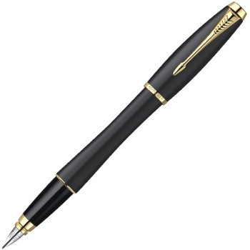 Перьевая ручка Parker (Паркер) Urban (Урбан) F200, Muted Black GT (Перо F)