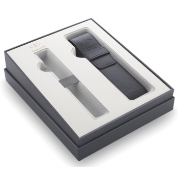 Набор Parker 2020: ручка перьевая Parker IM Core F321, Black CT (Перо M) + чехол для ручки